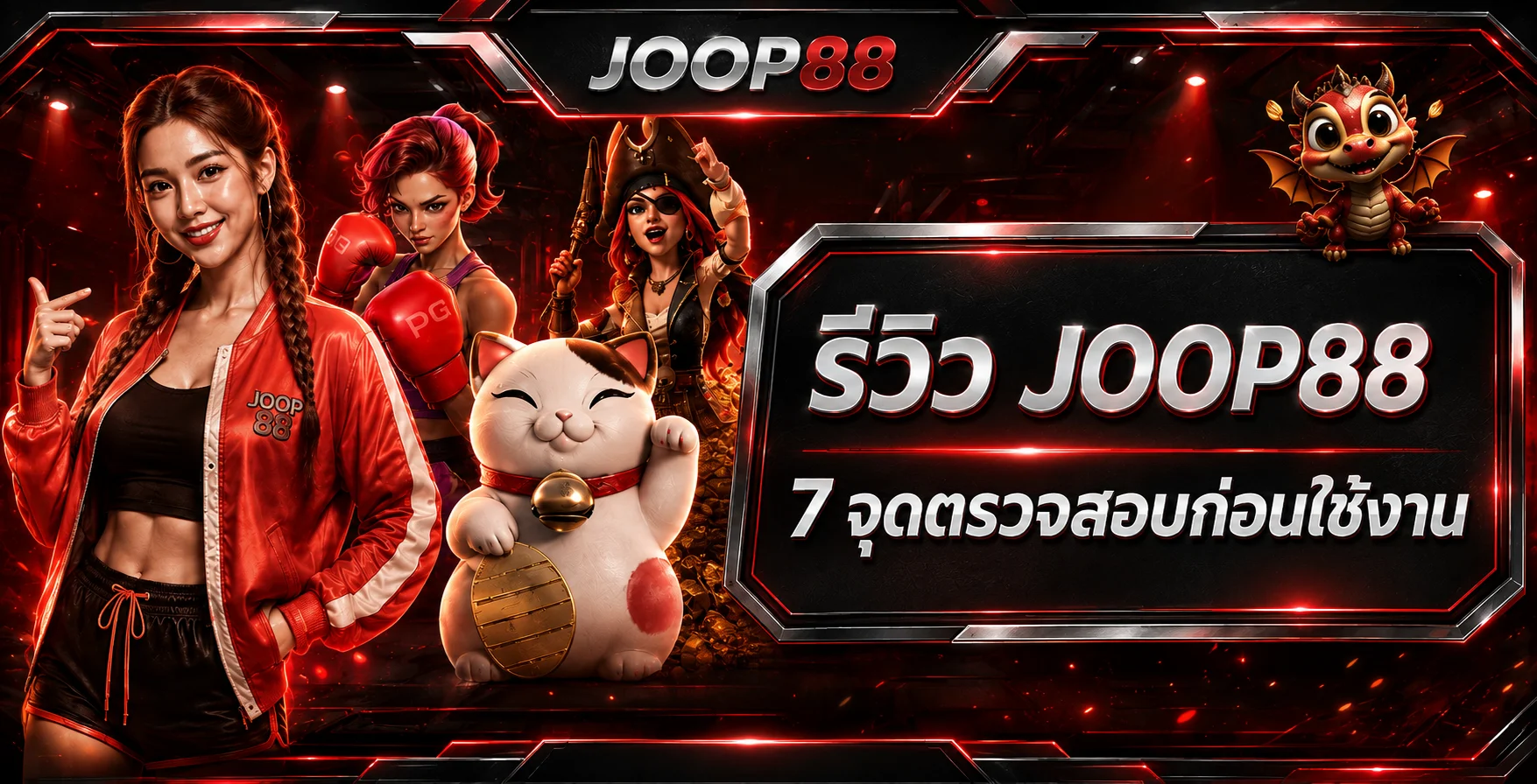รีวิว JOOP88 7 จุดตรวจสอบ ทางเข้า สมัคร และฝากถอน